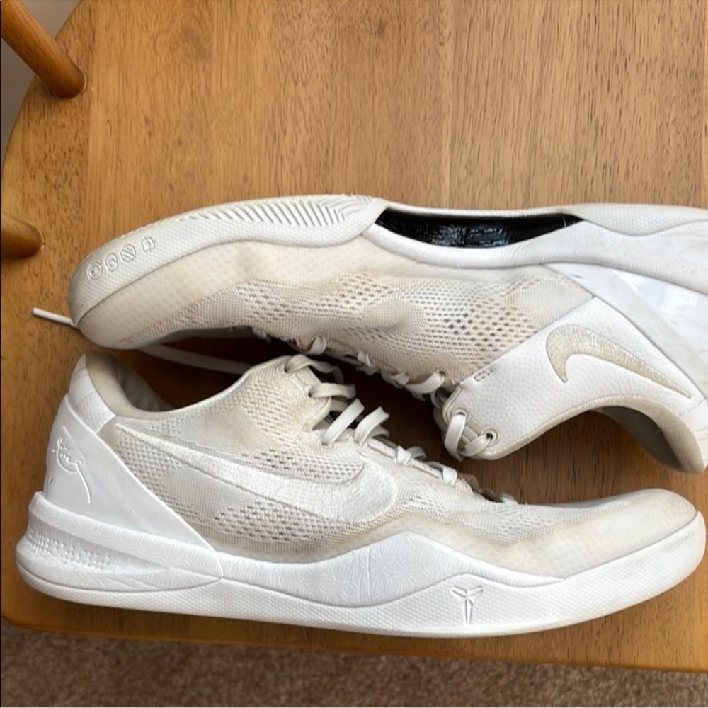 Nike Kobe 8 Protro White Athletic Shoes Basketball Mens 11.5